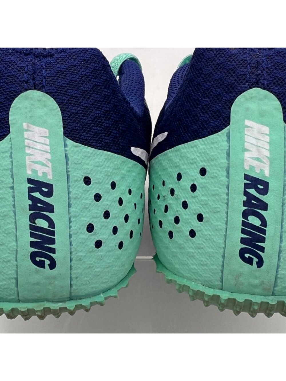 Nike Rival S Racing Sprint Track Spike Shoes Womens US 8 EU 39 Mint Green & Navy - Picture 6 of 16